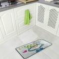 thumbnail image 4 of Dreamtimes Kitchen Rugs,Cute Cartoon Gnome Non Slip Washable Cushioned Carpets Polyester AntiFatigue Comfort Porch Floor Mat Christmas Decoration 39×20 in, 4 of 6