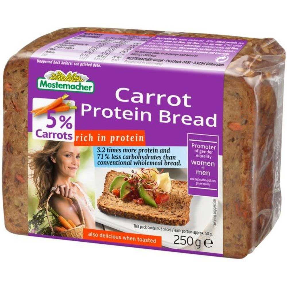 Mestmacher Carrot Protein Bread, 8.8 Ounce 9 per case.