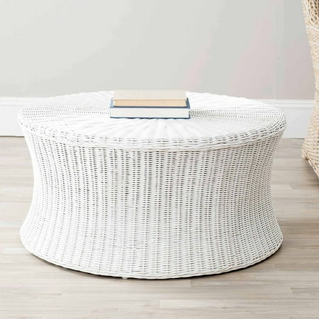 Safavieh Ruxton Rattab Kubu Split Cocktail Ottoman, Multiple Colors