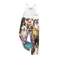 thumbnail image 4 of Odeerbi 5-14 Años Niñas de Verano Mono Perro Impresión Camisola Romper Monos Casuales Bib Pantalones Generales Con Bolsillos, 4 of 6