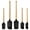 black, variant on 5-Piece Silicone Spatula Set for Kitchen - Food Grade, Nonstick, Heat Resistant, Dishwasher Safe for Baking, Cooking, Mixing & Frosting