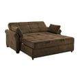 thumbnail image 4 of Serta Haiden Modern Upholstered Sleeper Sofa, Dark Brown, 4 of 8