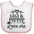 thumbnail image 3 of Inktastic Gigi and Poppop Love Me Girls Baby Bib, 3 of 4
