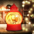 thumbnail image 6 of Christmas Snow Globes Christmas Decorations, 6" Lighted Musical Snow Globe Lantern, Santa in Sleigh with Deer Christmas Decoration Indoor & Gifts, USB/Battery Operated, 6 of 6
