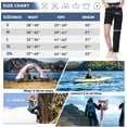 thumbnail image 5 of Hiauspor Womens Convertible Hiking Zip Off Pants for Camping Outdoor with Pockets Quick Dry Black L, 5 of 7