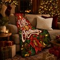 thumbnail image 3 of Light Up Christmas Golden Text Festive Holiday, Festive Holiday Scene, Warm Flannel Blanket for Living Room and Reading Nook, Art Lovers Christmas Gift, Festive Home Decor, 3 of 9