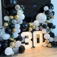 thumbnail image 5 of Black Balloons 110 Pcs Black Balloon Garland Kit Different Sizes 5 10 12 18 Inch Black Balloons for Birthday Graduation Party Decorations, 5 of 16
