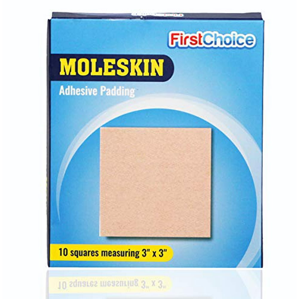 Extra Durable Moleskin Patches 3" x 3" 10 Pack