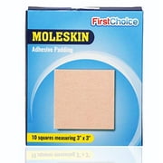Extra Durable Moleskin Patches - 3" x 3" 10 Pack