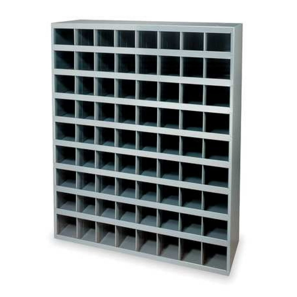DURHAM MFG 36395 Pigeonhole Bin Unit, 72 Bins, 333/4 x 12 x 42 In