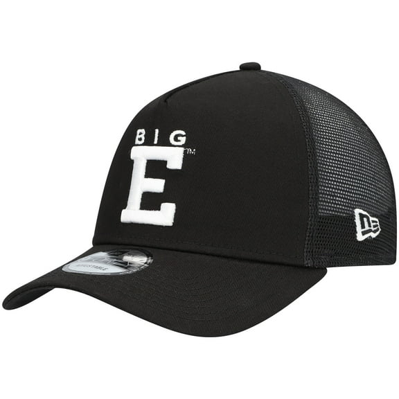 Men's New Era Black Richard Childress Racing Big E Legends 9FORTY A-Frame Trucker Adjustable Hat