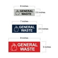 thumbnail image 5 of Basic General Waste Sign (Black) - Small, 5 of 5