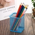 thumbnail image 5 of Mesh Pen Holder, Pencil Holder Pencil Basket Pen Cup Locker Organizer Square Makeup Brush Holder for Desk Accessories, 5 of 5