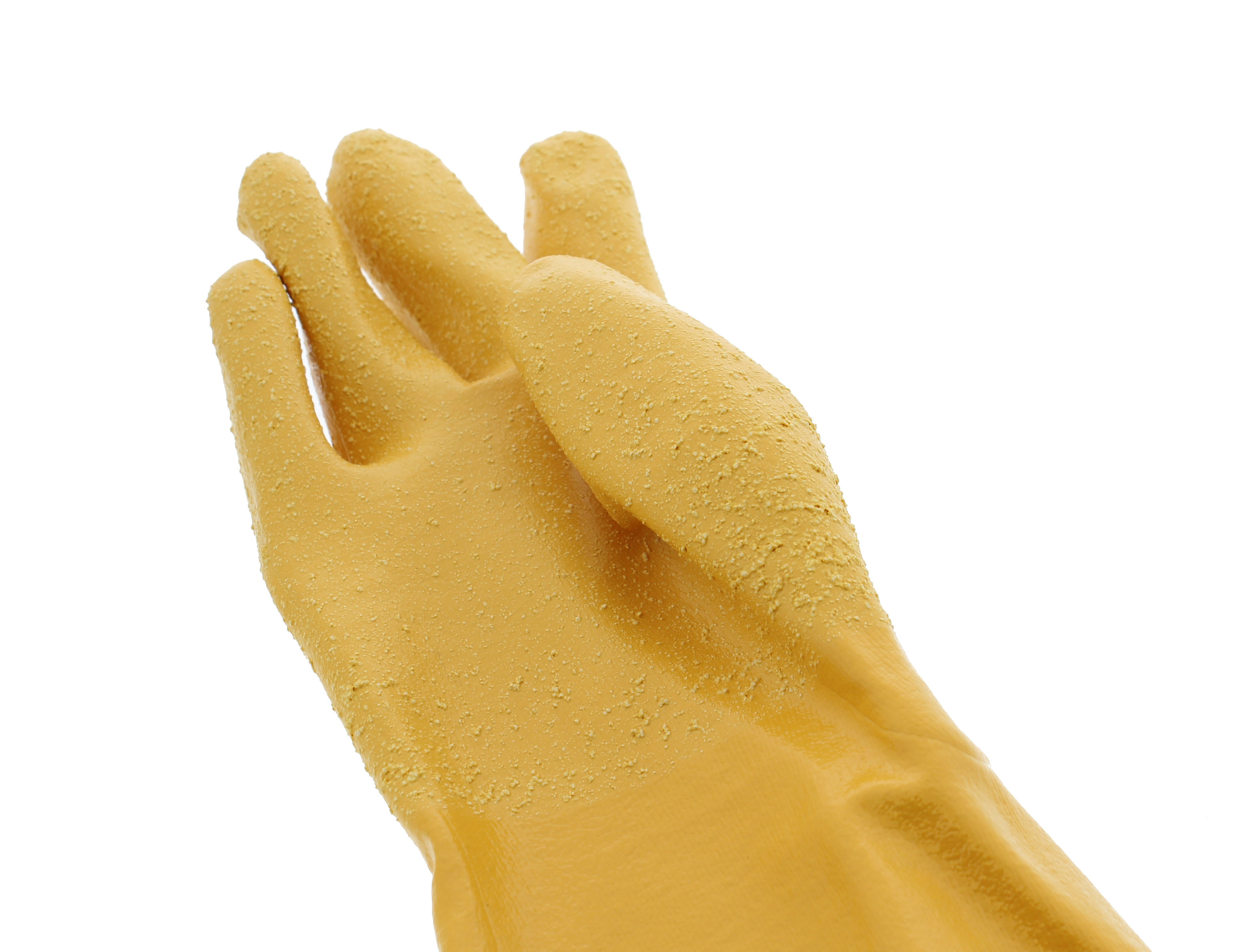 Showa Atlas 772 M Nitrile Elbow Length Chemical Resistant Gloves 26" Yellow for sale online 