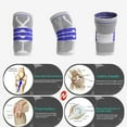 thumbnail image 5 of Knee Brace Compression Sleeve for Knee Pain Wraps Patella Stabilizer with Silicone Gel Spring Support, Hinged Kneepads Protector for Meniscus Tear Arthritis Men Women, 5 of 5