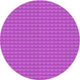 thumbnail image 1 of Ahgly Company Machine Washable Indoor Round Transitional Fuchsia or Magenta Purple Area Rugs, 3' Round, 1 of 7