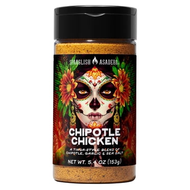 Spanglish Asadero Chipotle Chicken Seasoning Blend with Chipotle, Garlic, and Sea Salt, 5.4 oz