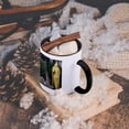 thumbnail image 5 of Lord Murugan Statue At Entrance To Batu Caves, Kuala Lumpur, Malaysia, 11oz Two-Tone Black Mug, 5 of 7