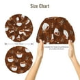 thumbnail image 5 of Rateoe Cute Sloths Bear Relaxing In Coffee Cup Pattern Silk Satin Hair Bonnet for Sleeping, Adjustable Sleep Cap Turban for Women , Curly Straight Hair Long Large Braid, 5 of 6