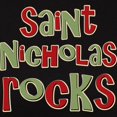thumbnail image 3 of CafePress - Saint Nicholas Rocks Women's Dark T Shirt - Women's Traditional Fit Dark T-Shirt, 3 of 4
