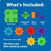 Learning Resources Gears! Gears! Gears! 100 Piece Deluxe Building Set STEM, Ages 3+