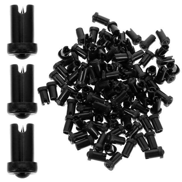 MasteelfCA 100Pcs Eyelash Extensions Tool Glue Bottle Anti-blocking Needles Glue Bottle Pin Blocking Needles