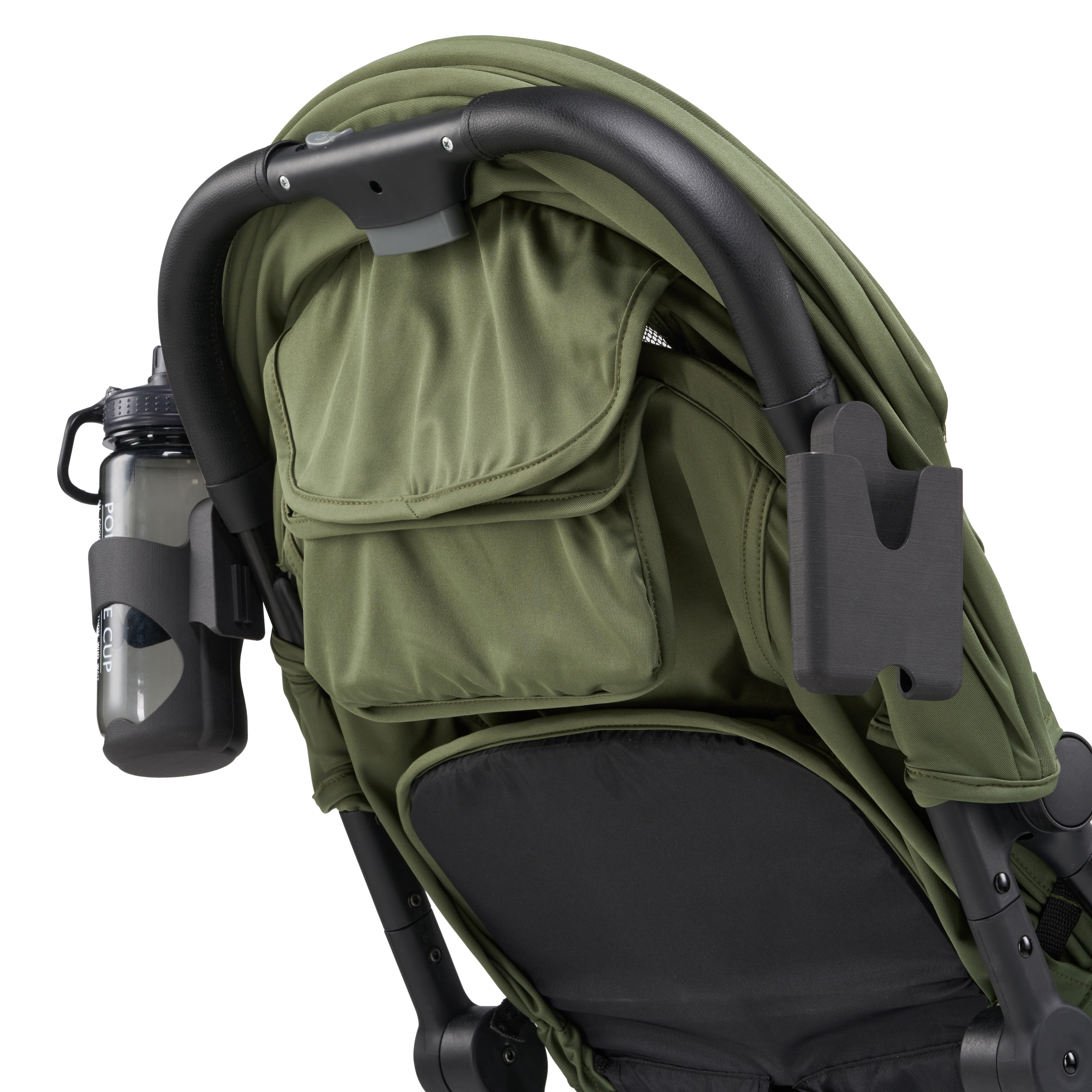 Parent's Choice Quick Fold Baby Stroller with Full-reclining Backrest, Compact and Lightweight Design for travel convenience, Olive Green
