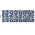 thumbnail image 7 of Blue Pioneer Flower and Paisley Pattern Kitchen Rug Mat,Kitchen Runner Rugs Non Skid Washable,Decorative Kitchen Floor Mats for Kitchen,Sink,Laundry,17"x47.2", 7 of 7