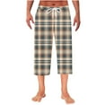 thumbnail image 2 of Handshe Men's Home Sleep Pants with Elastic Waist and Pockets Casual Comfortable Lounge Pants, 2 of 7