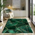 thumbnail image 4 of Stained Glass Fragments Rug 4 x 6 ftGreen for Bedroom Fluffy Machine Washable Shaggy Soft Area Rug, Non-Slip Indoor Floor Carpet for Living Room Home Decor Aesthetic, 4 of 8