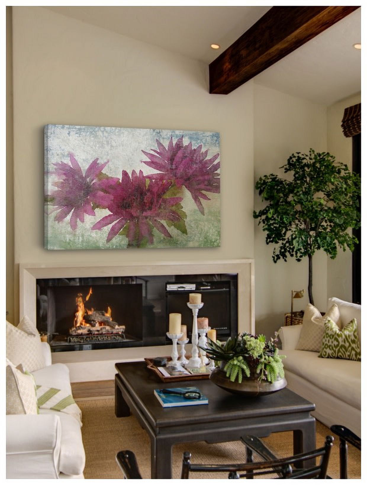 "Watercolor Garden 3" Painting Print on Wrapped Canvas