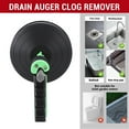 thumbnail image 6 of YAHHU Drain Auger Snake Clog Remover, Manual or Powered Plumbing Tool for Kitchen Bathroom Sink, 24.6 ft / 7.5 m Spring, Green/Black, 6 of 9