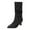 B, variant on Slouchy Boots for Women Pointed Toe Kitten Heels Wide Calf Pull on Fashion Fall Winter Dress Mid Calf Booties