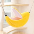 thumbnail image 6 of Small Animal Hideout Banana Shaped House Cozy For Hamsters Guinea Pigs And Other Small Pets Fun Cage Accessory And Sleeping Hut, 1Pack Yellow, 6 of 7