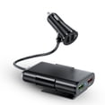 thumbnail image 1 of Cargador de coche QC3.0 carga rápida 4USB luz indicadora adaptador de cargador de encendedor de cigarrillos para coche SUV camión de 12V-24V, 1 of 5