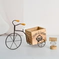 thumbnail image 6 of CUTELOVE Wooden Flowerpot Old Retro Series Iron Art Bicycle Table Porch Cabinet Decoration Silk Flower Green Plant Succulent Pot, 6 of 6