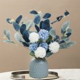 thumbnail image 6 of Naxoaeo Fake Flowers with Vase, Silk Roses and dandelions Artificial Flowers in Vase, Faux Flower Arrangement with Vase Suitable for Home office Decoration, Dining Table Centerpiece, 6 of 6