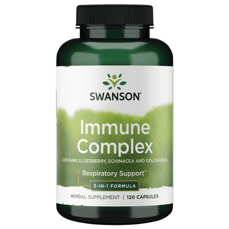 Swanson Elderberry Echinacea Goldenseal Complex 120 Capsules