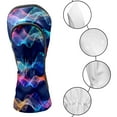 thumbnail image 3 of Golf Club Covers, Blue Wave Premium PU Leather Driver Hybrid Putter Head Covers with Velvet Lining, Waterproof Golf Gifts for Men Women, 3 of 11