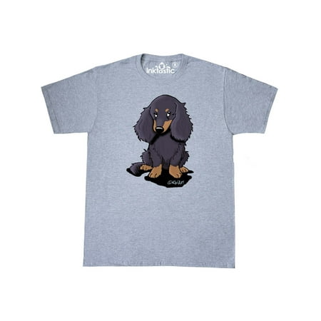 - Longhaired Dachshund T-Shirt - KiniArt