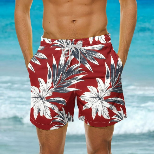 Weiqiqre Shorts Men Quick Dry Swimsuits Beach Bathing Suits Swim Board Shorts Mesh Liner