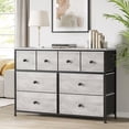 thumbnail image 7 of REAHOME 8 Drawer Steel Frame Bedroom Storage Organizer Dresser, Dark Taupe, 7 of 7