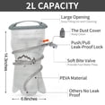 thumbnail image 5 of IX INOXTO Mochila de hidratación, mochila de agua ligera con vejiga de hidratación de 2 litros para hombres y mujeres, chaleco de hidratación para correr, senderismo, ciclismo, carrera, escalada (gris, 5 of 5