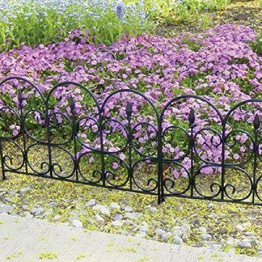 Victorian Fencing - 26 Feet - Medium 16" X 26.5" Pieces - Wrought Iron Look