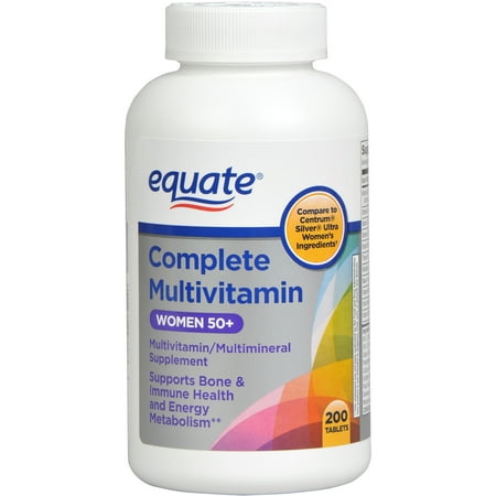 equate multivitamin complete multimineral ultra 200ct age health