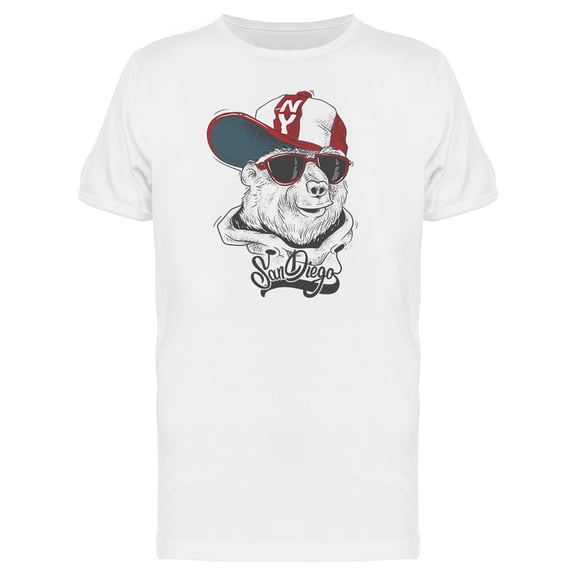 Bear In Cap Ny San Diego Tee Men's -Image by Shutterstock