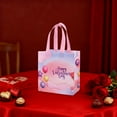 thumbnail image 4 of Meggemo Wedding Valentine's Day Non Woven Fabric Tote Bag Laminated Gift Bag Holiday Present Packaging Bag for Valentine's Day Wedding Gifting Celebration, 4 of 6