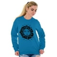 thumbnail image 3 of Celestial Sun Symbolic Spirit Animal Women Crewneck Sweatshirt Brisco Brands 5X, 3 of 6