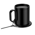 thumbnail image 1 of Smart Mug Warmer Set With Mug And Lid Auto Shut Off Heated Mug Smart Ceramic Mug Warmer Portable Coffee Cup Heating Plate For Office Travel Kitchen, 1 of 9