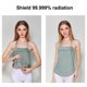 thumbnail image 3 of Tops de maternidad Ropa antiradiación Delantal para embarazadas con radiación Banda para el vientre Fibra plateada, Verde gris, 3 of 6